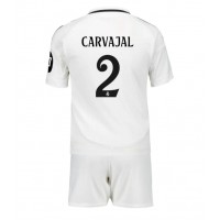 Fotbalové Dres Real Madrid Daniel Carvajal #2 Dětské Domácí 2024-25 Krátký Rukáv (+ trenýrky)